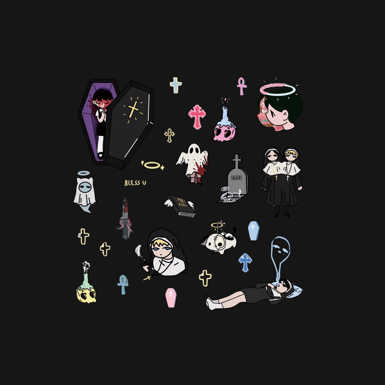 Congming - Bless u Sticker Sheet