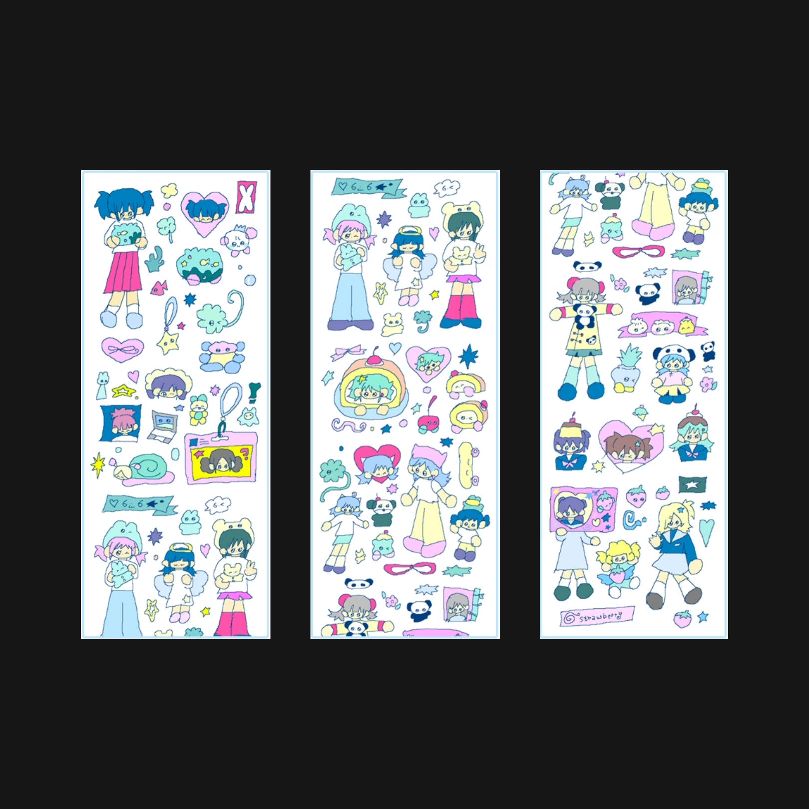 Creamhoney - Watercolor Journal Sticker Roll