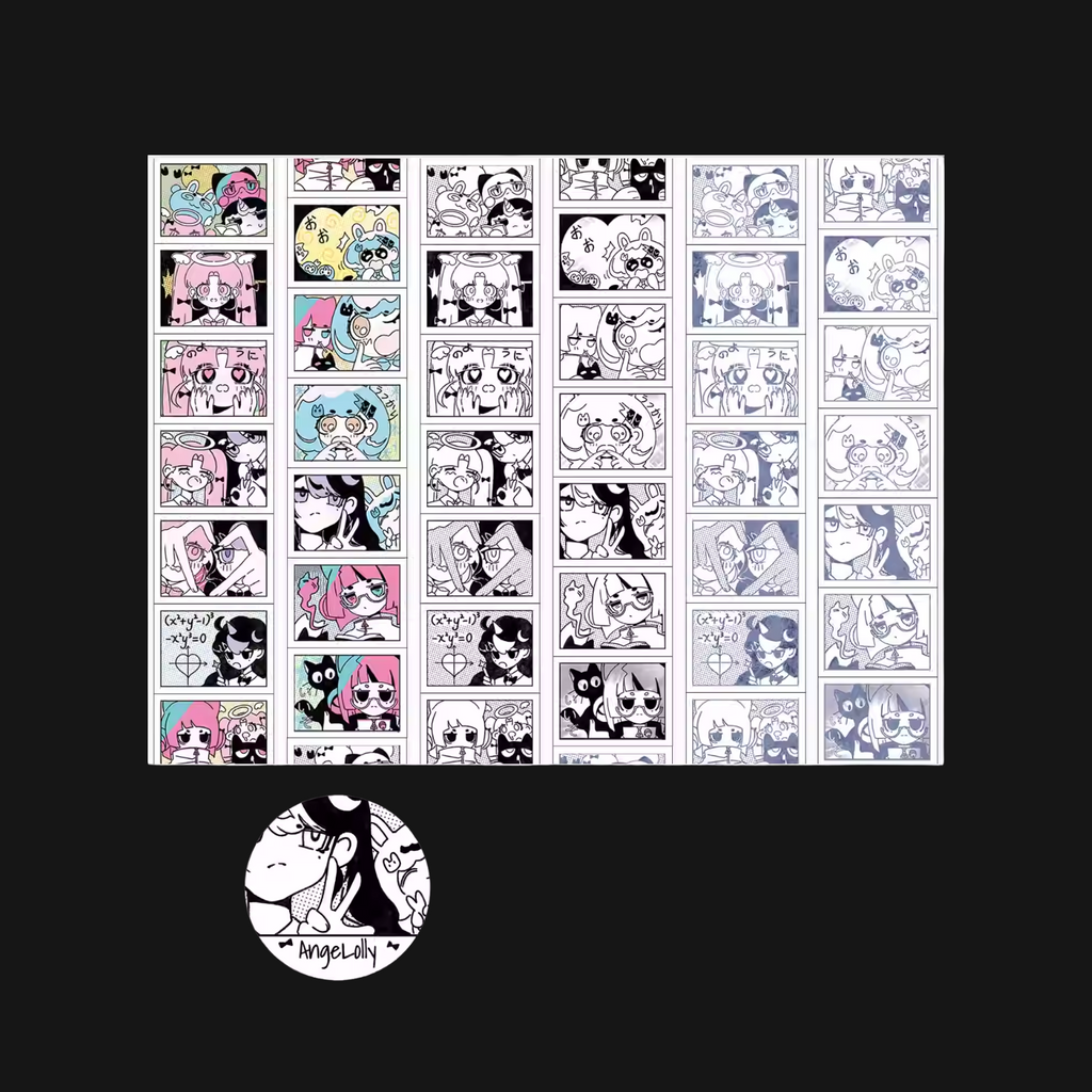 Agugu - Girls’ High School Days Sticker Roll