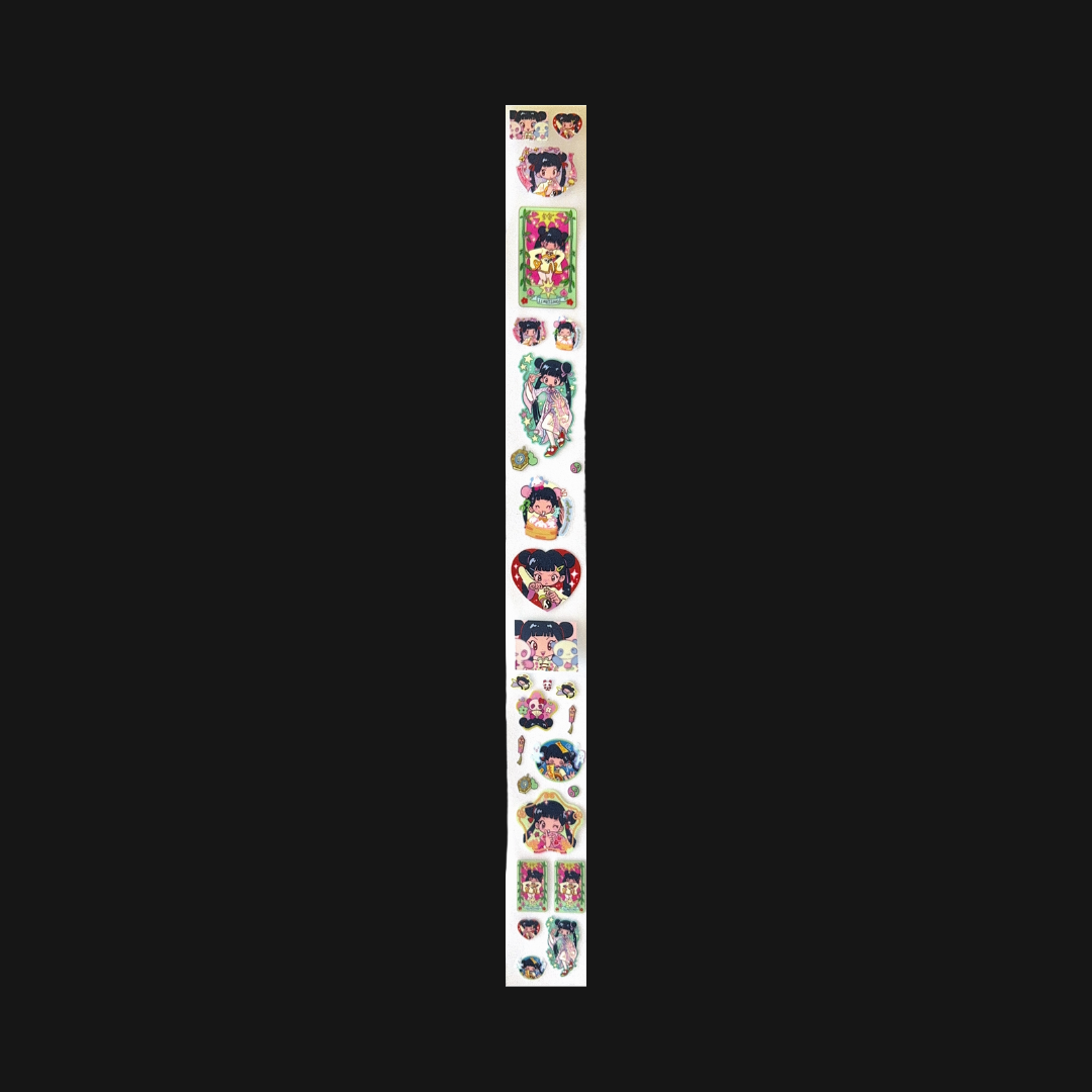 Sunonebird - Panda Meiling Sticker Roll Cutouts