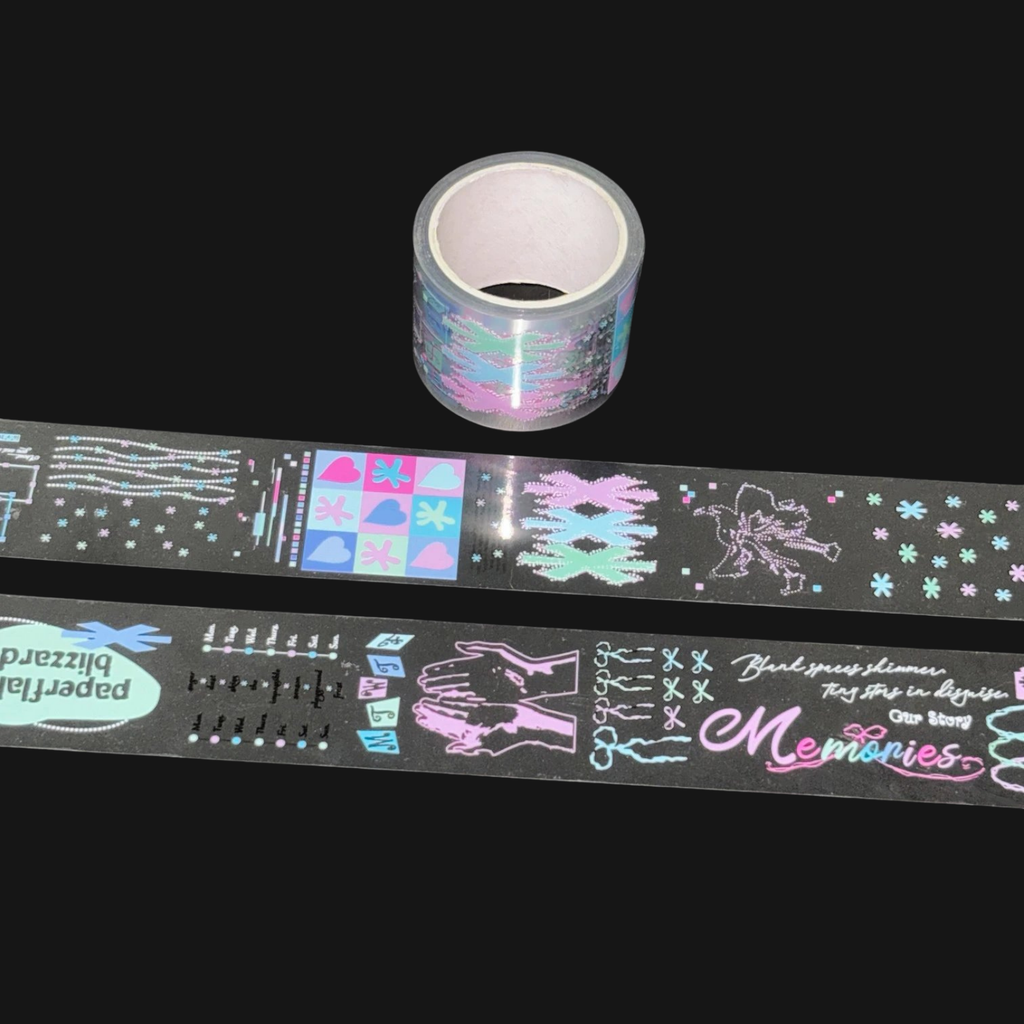 COCO TOOTH - THREE COLORED SNOW STICKER ROLL