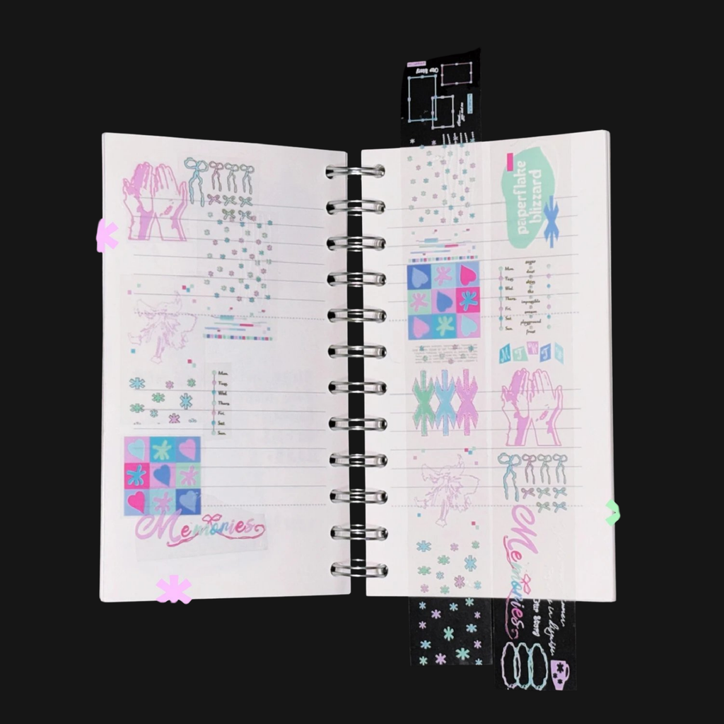 COCO TOOTH - THREE COLORED SNOW STICKER ROLL