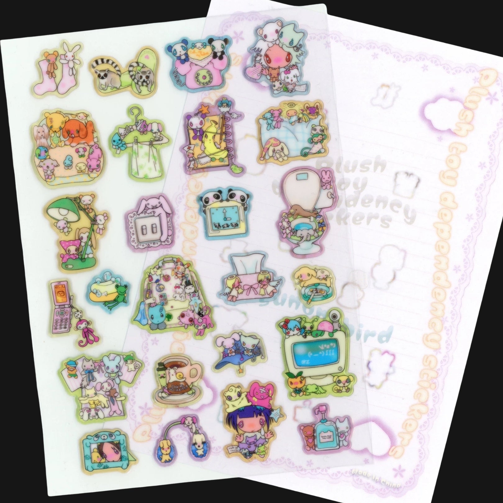 SUNONEBIRD - PLUSH TOY DEPENDENCY STICKER SHEET
