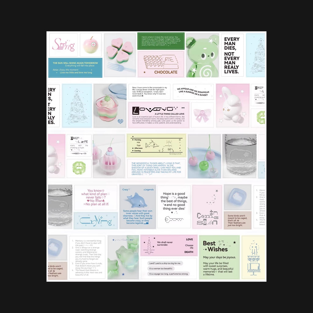 CAPSULE - GRAPHEME CUTS STICKER ROLL