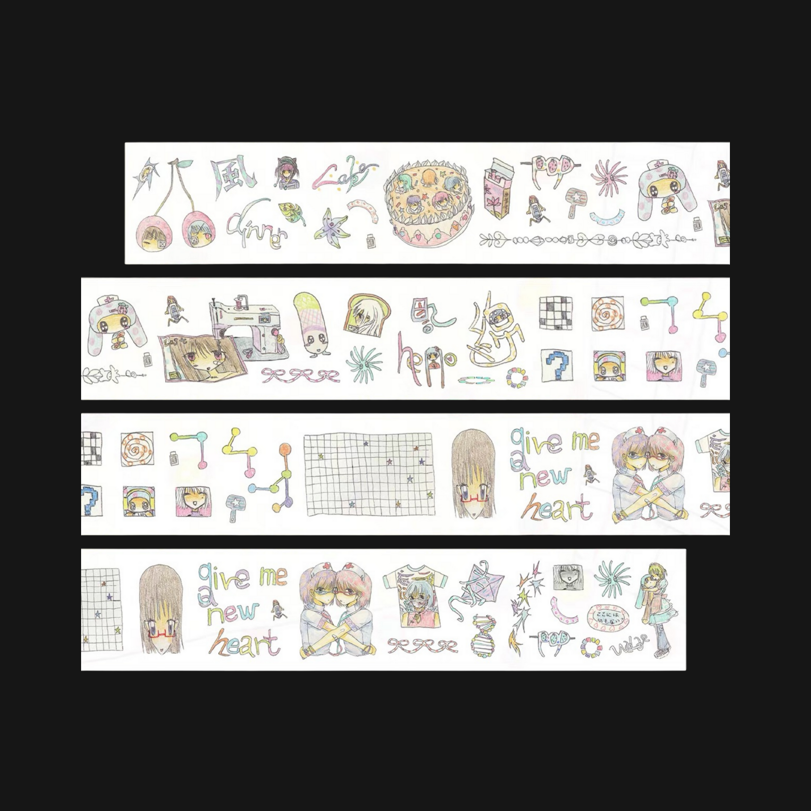 NEMONY - CAKE WASHI PAPER STICKER ROLL