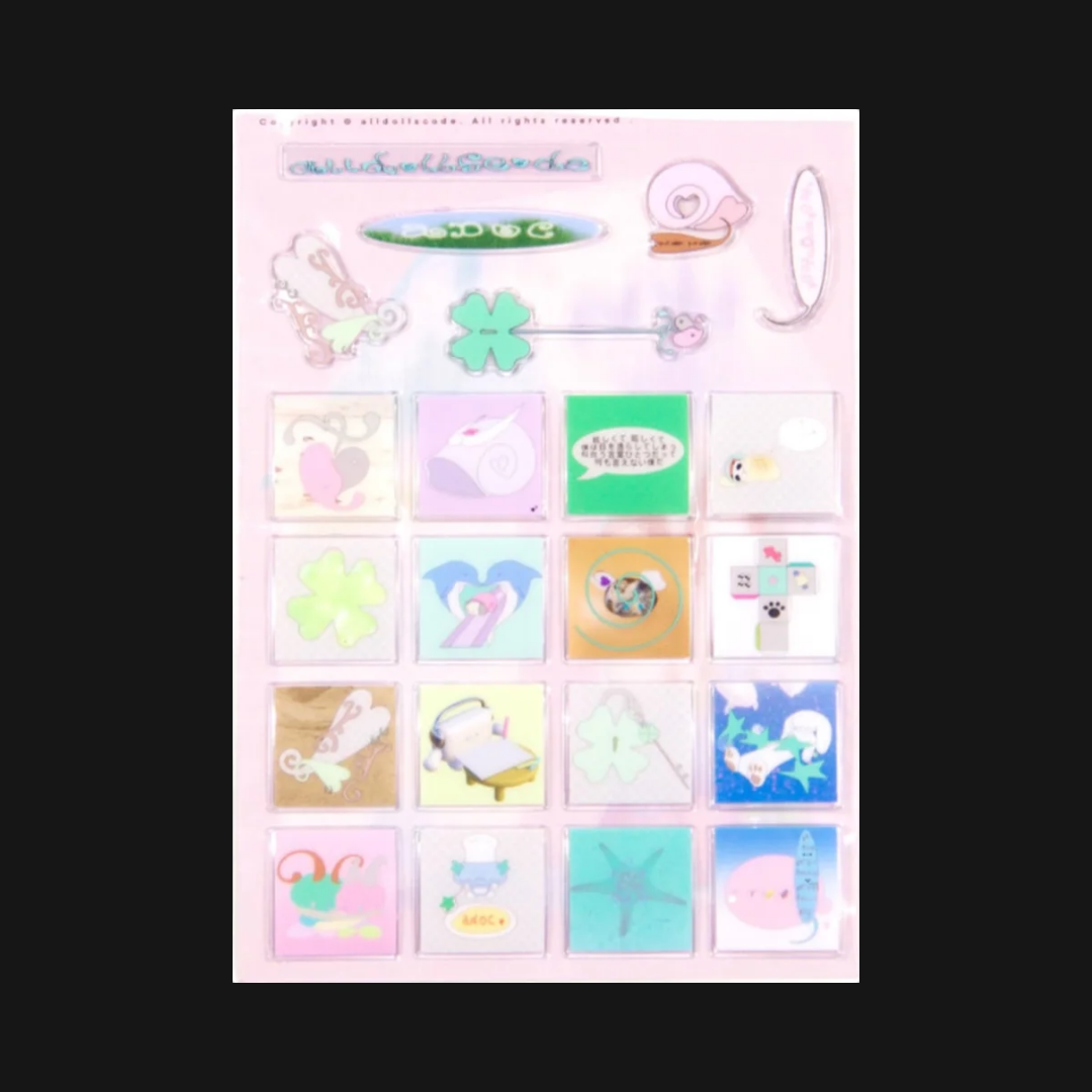 ALLDOLLSCODE - #20 TRANSPARENT STICKER SHEET
