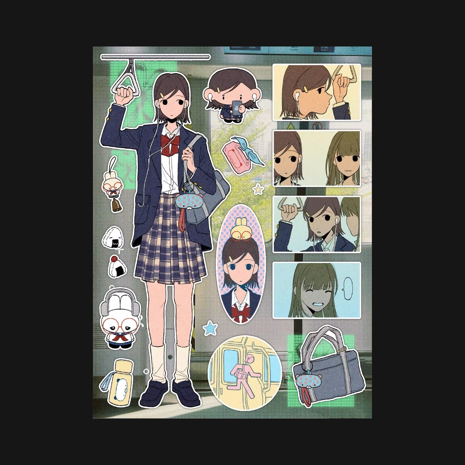 UNDER THE WATER - NO.2 SUBWAY LINE STICKER SHEET
