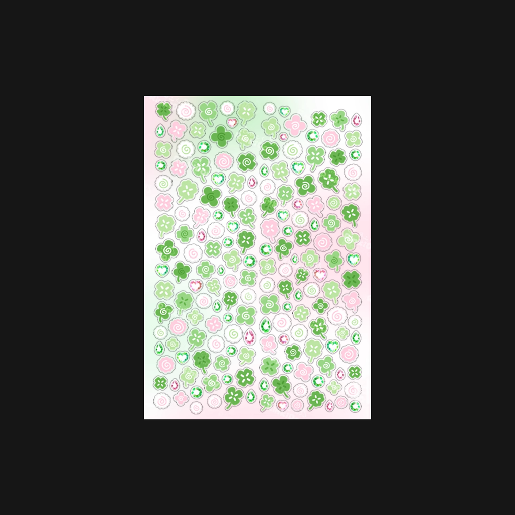 Rinki Day - Clover Fish Cake Sticker Sheets