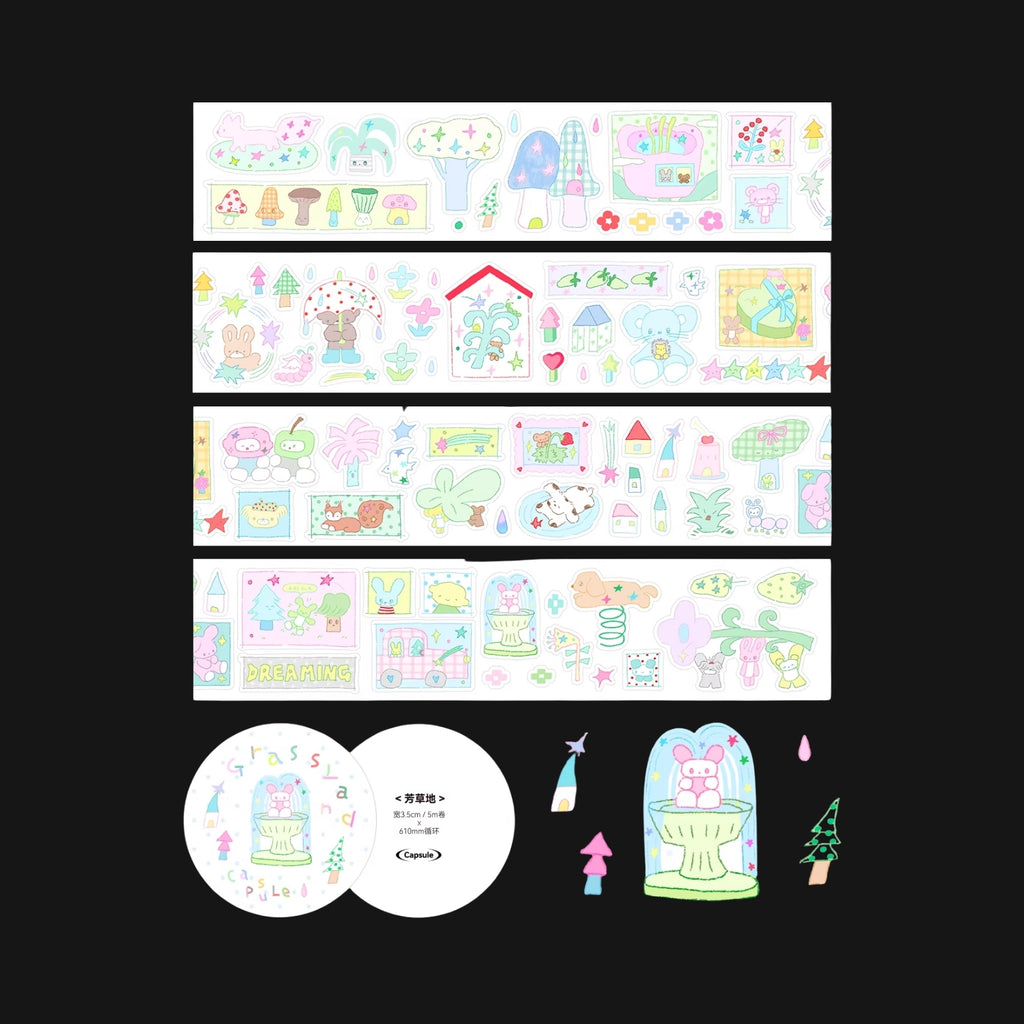 CAPSULE - GRASSLAND STICKER ROLL
