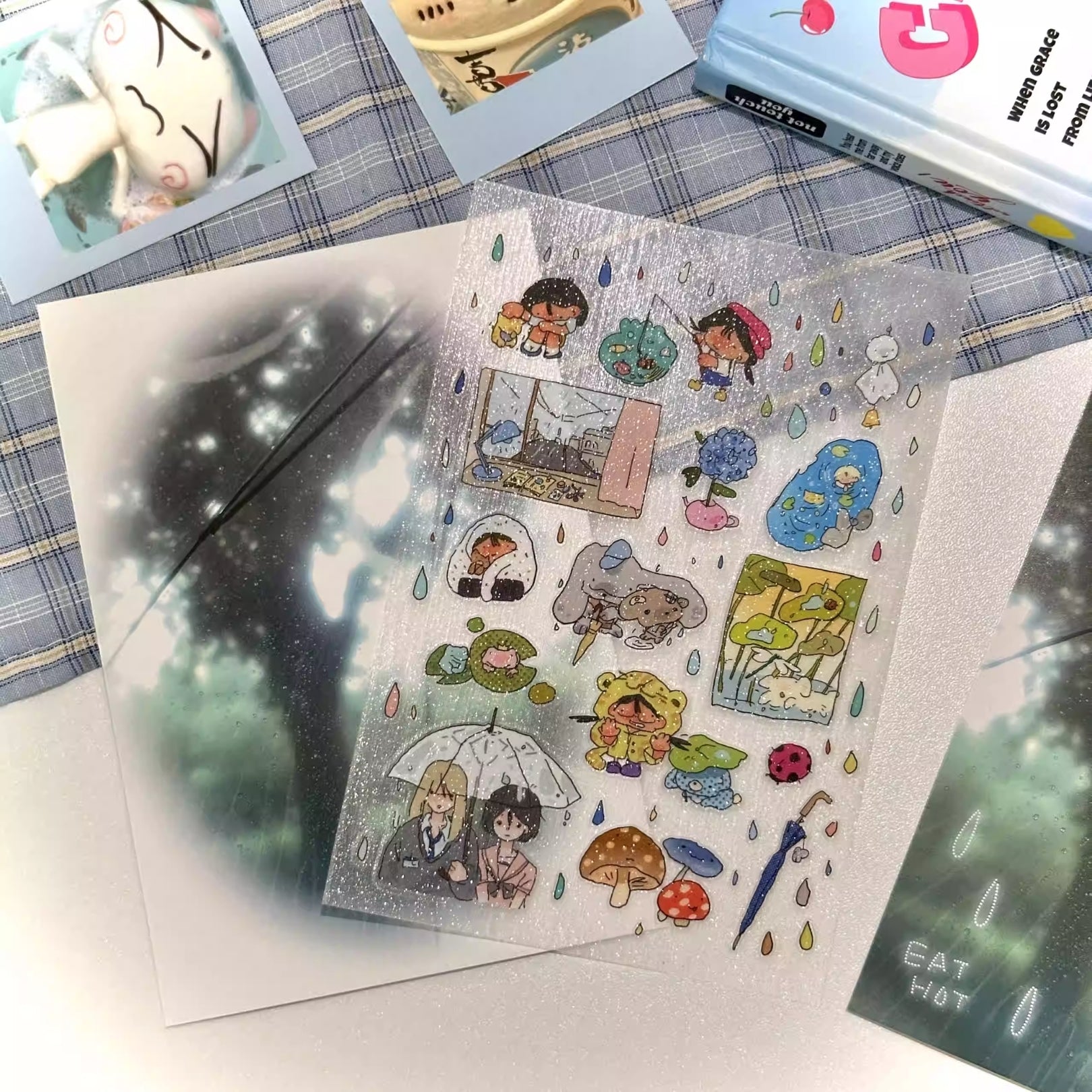 EAT HOT - RAINY DAY STICKER SHEET
