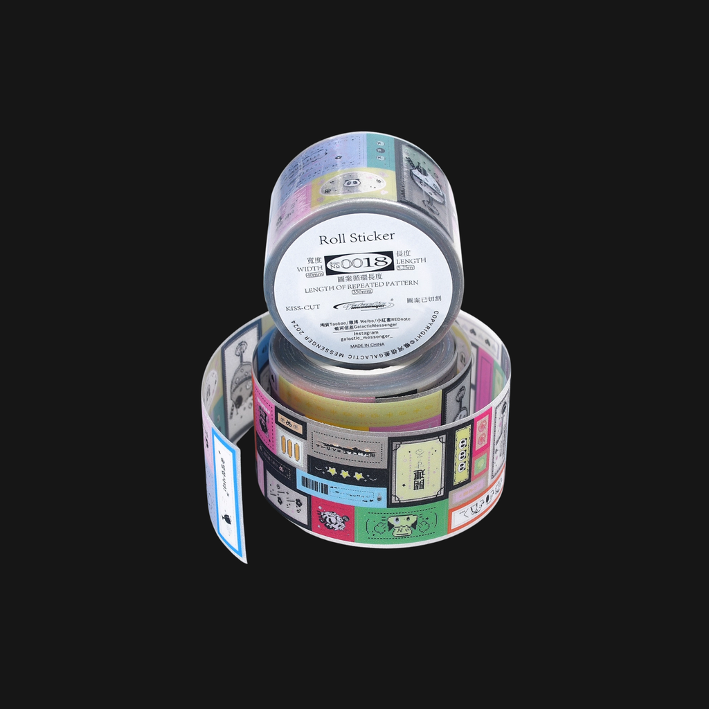 GALACTIC MESSENGER - SHOWA STAMP STICKER ROLL