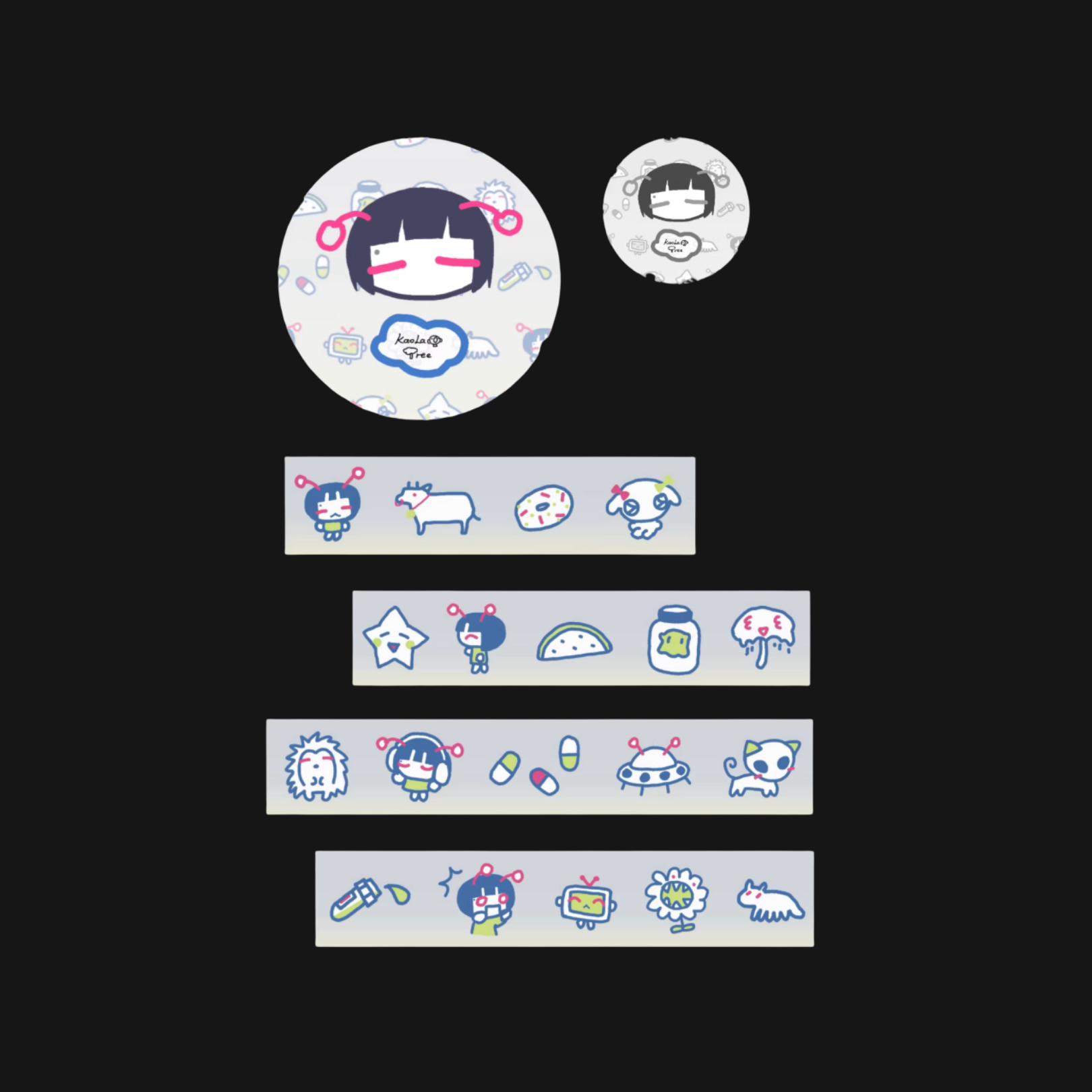 KAOLATREE - ALIEN LIFE WASHI TAPE STICKER ROLL