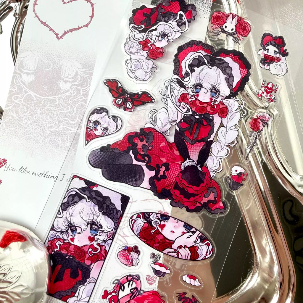 LIN QIQI - BREAK HEART STICKER SHEETS