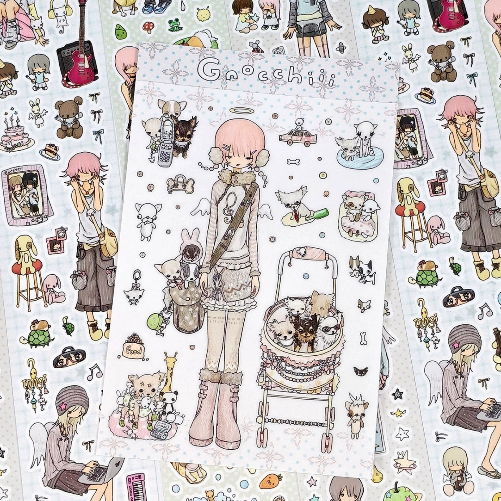 GNOCCHIII - WASHING SOCKS STICKER SHEET