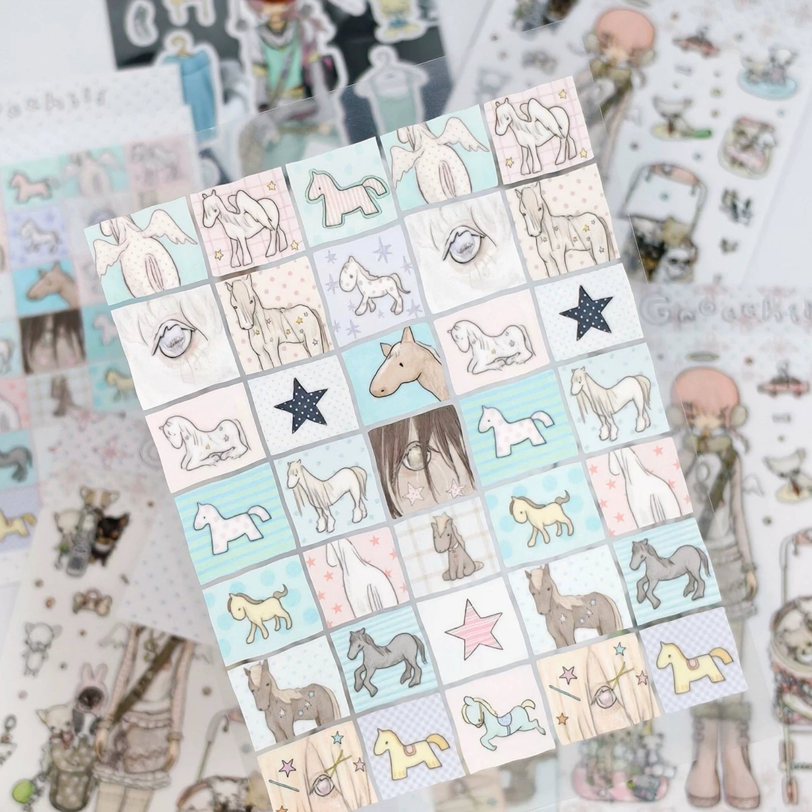 GNOCCHIII - LITTLE HORSE STICKER SHEET