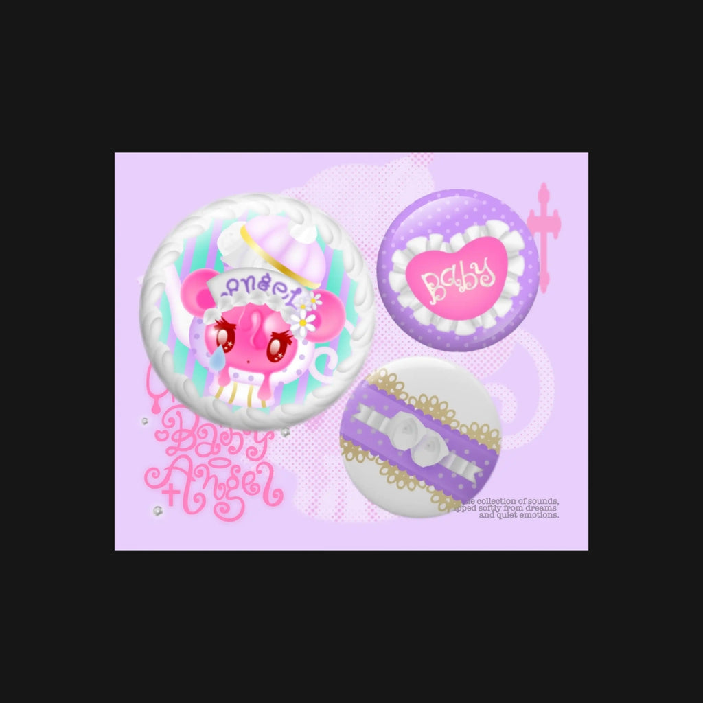 CREAMY BABY ANGEL - CREAM ANGEL BAGDE SET