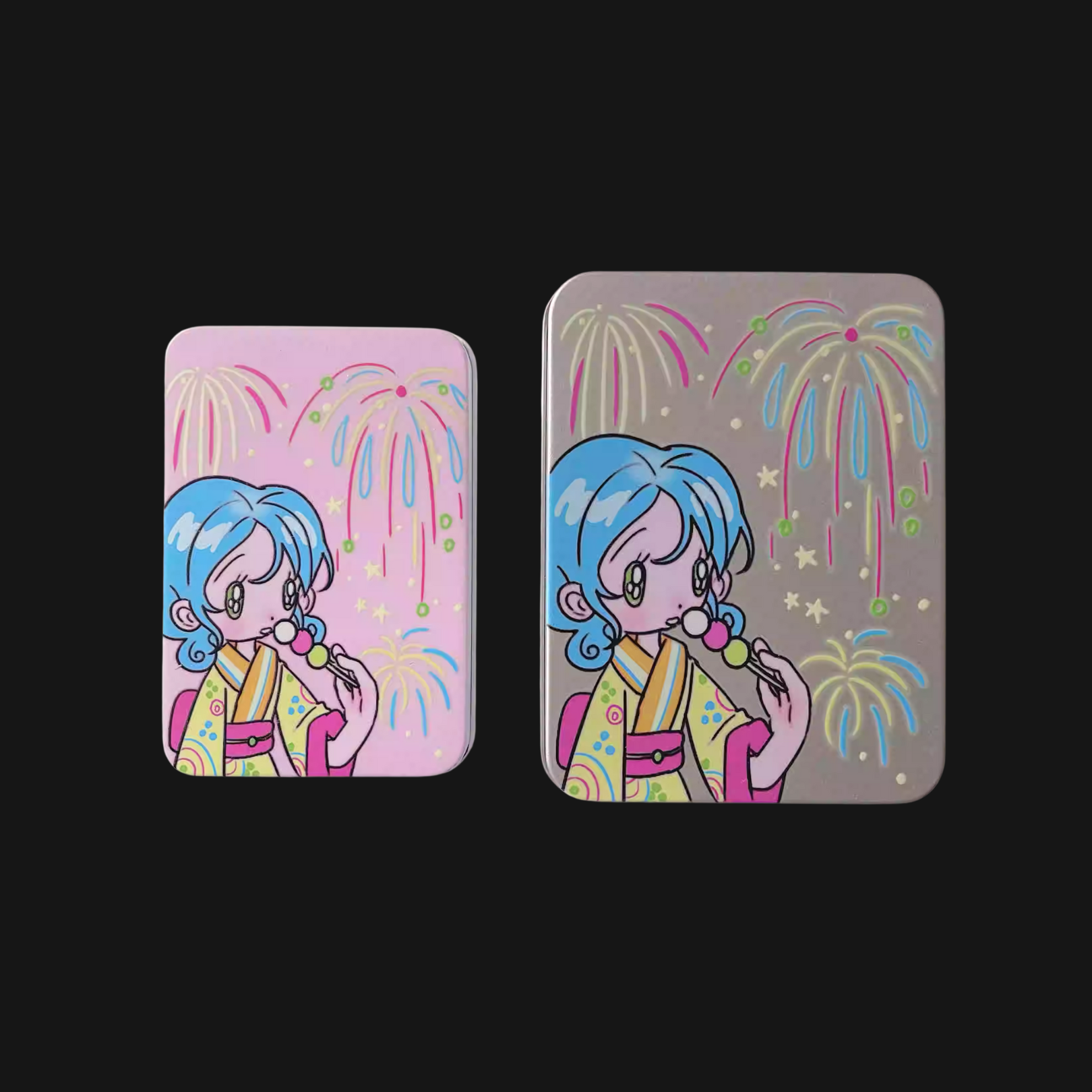 Sunonebird x Glacier Morishima - Summer Fireworks Metal Storage Box