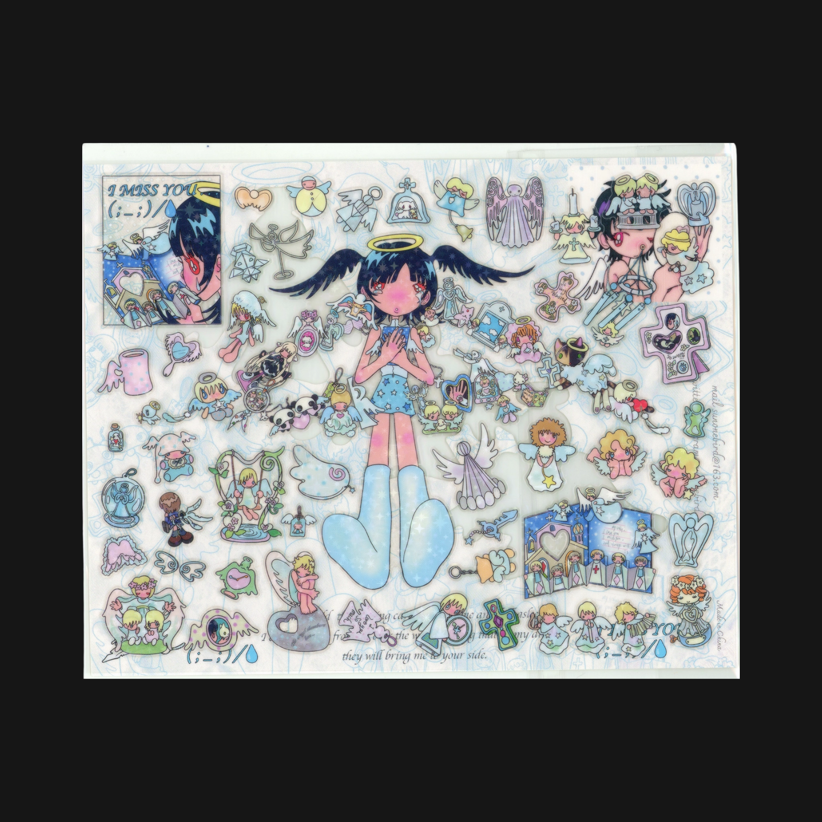 SUNONEBIRD - COLLECT EVERYTHING OF THE ANGEL STICKER SHEET