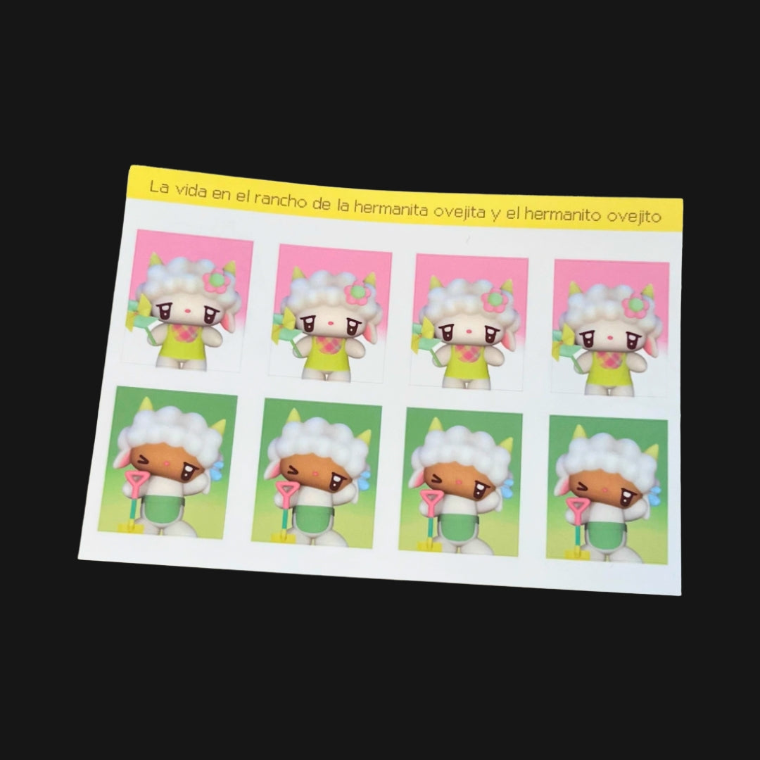 CARROT RICE - ANIMAL FRIENDS ID PHOTOS STICKER SHEET