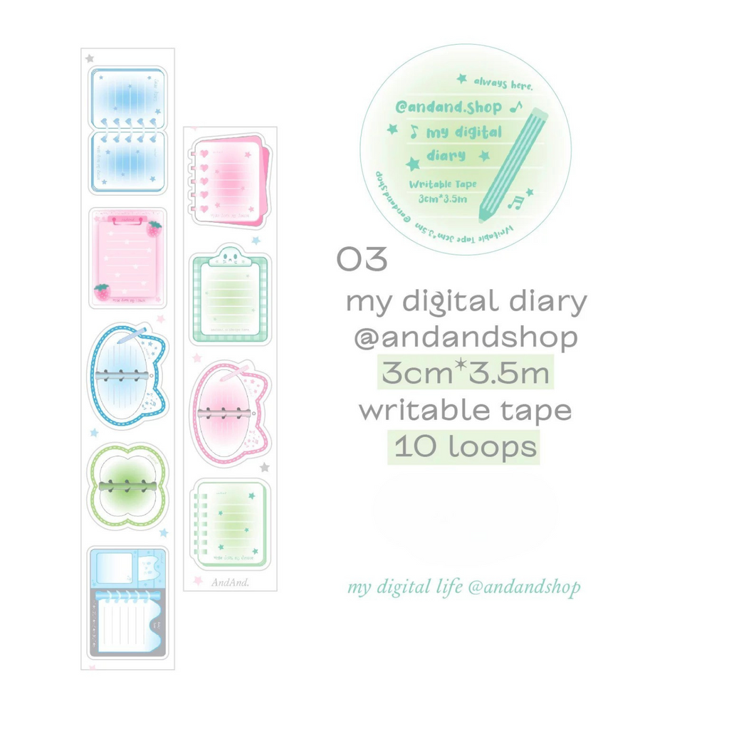 AndAnd. - Phone Keyboard Sticker Roll