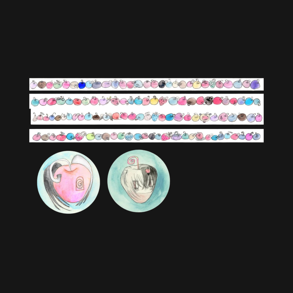 LAZY VENUS SYNDROME - APPLE WHITE PAPER STICKER ROLL