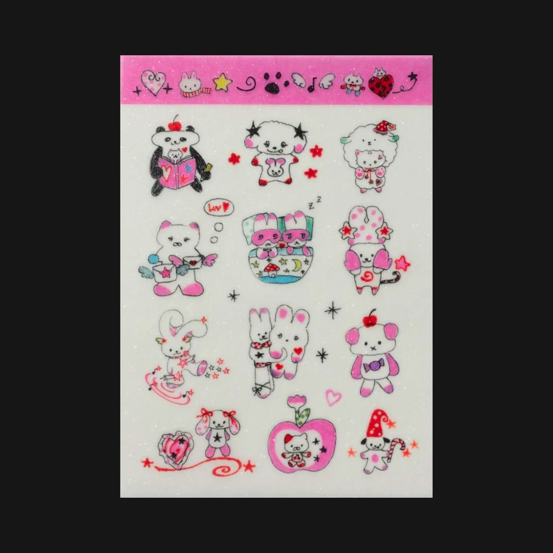 Plastic Peco - Pink Mood Sticker Sheet