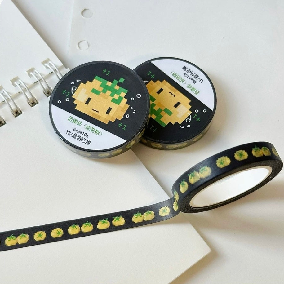 EAT HOT - CUTE PIXEL SERIES STICKER ROLL