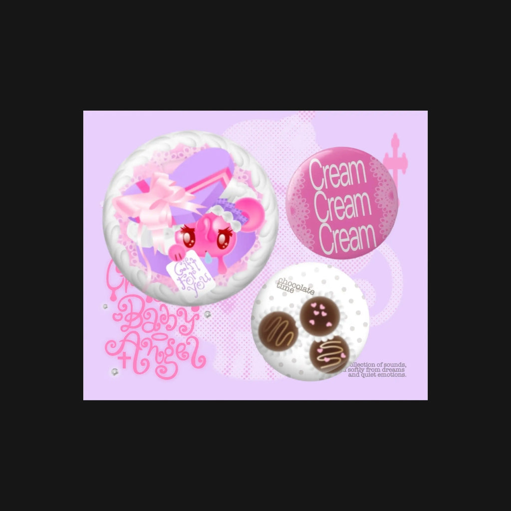 CREAMY BABY ANGEL - CREAM ANGEL BAGDE SET