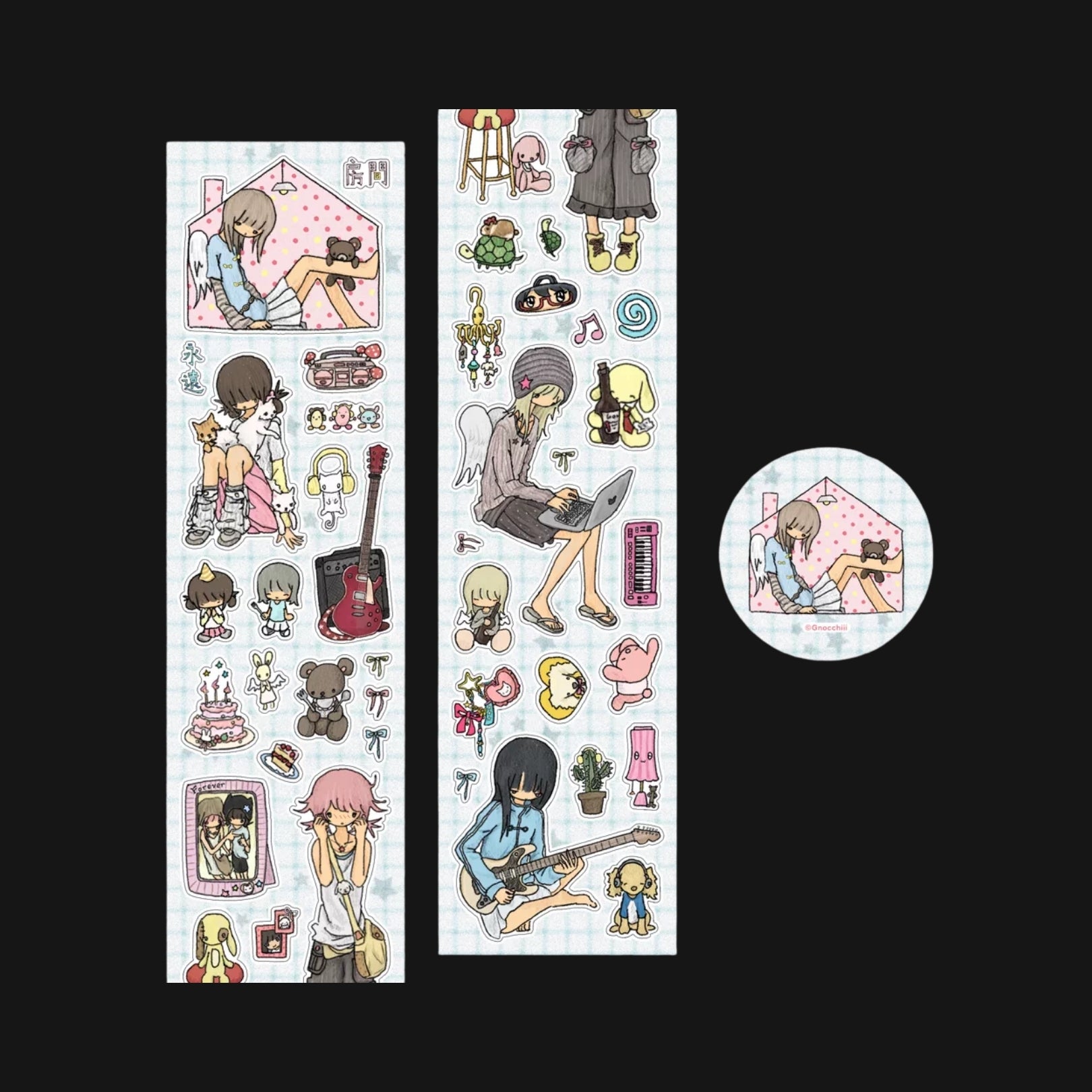 GNOCCHIII - MY ROOM STICKER ROLL