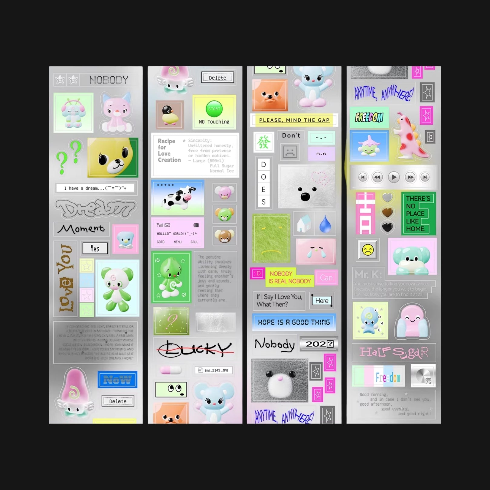 CAPSULE - FUTURE MODE STICKER ROLL