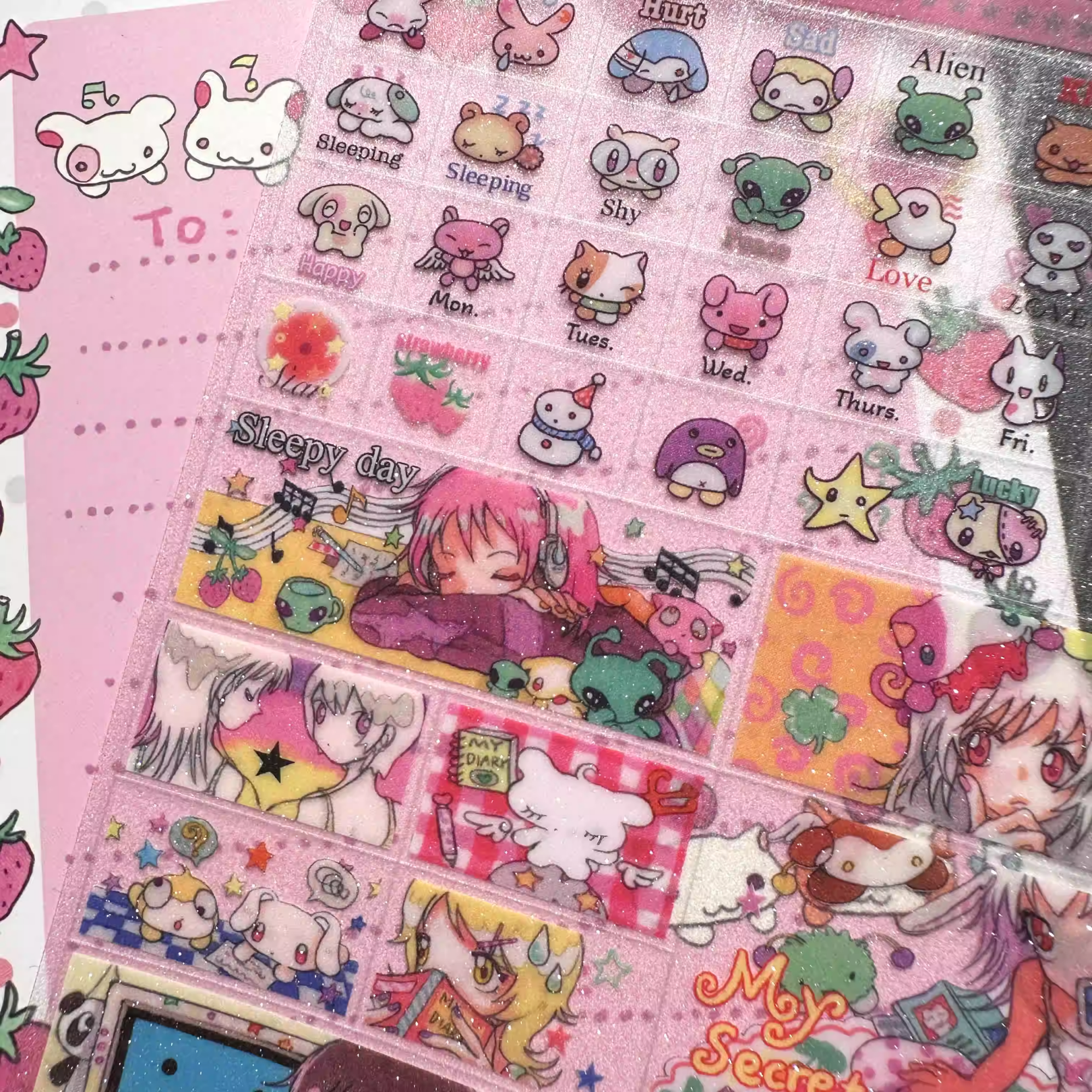 Oliwa - My Secret Diary! Sticker Sheet