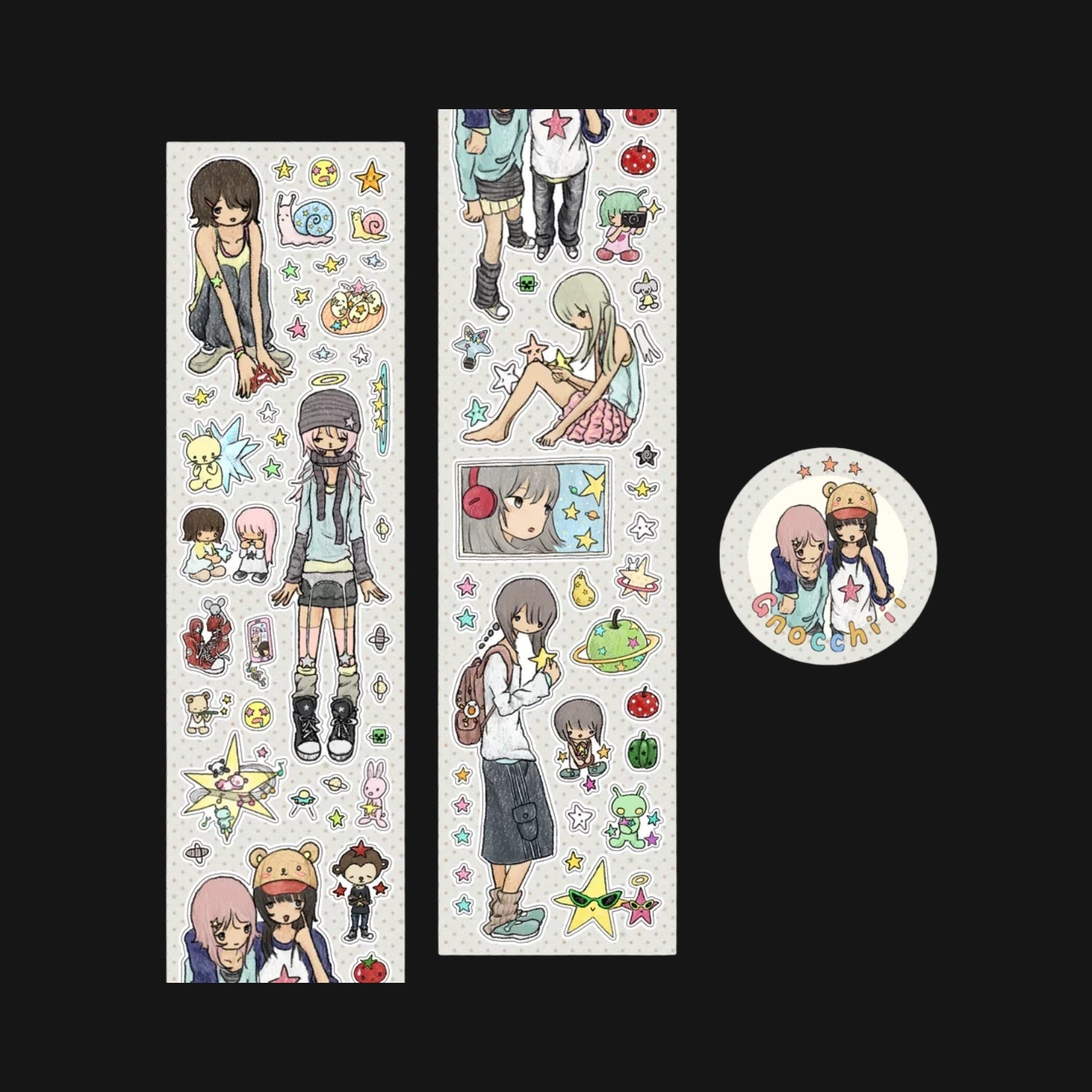 GNOCCHIII - STAR STICKER ROLL