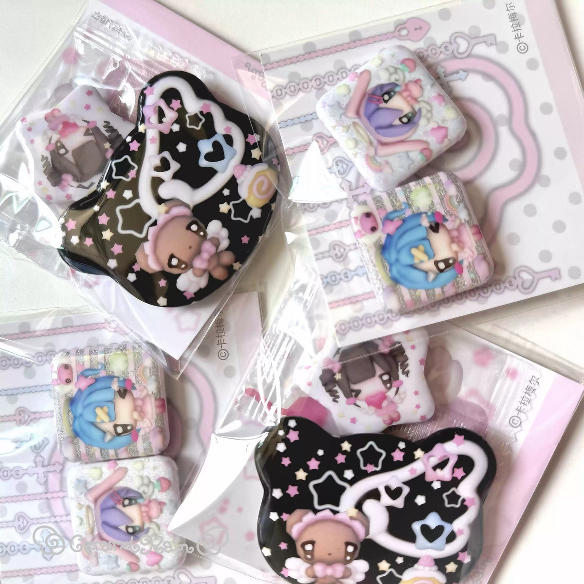 CARAMEL RAIN - HAPPY ANGEL BADGE SET