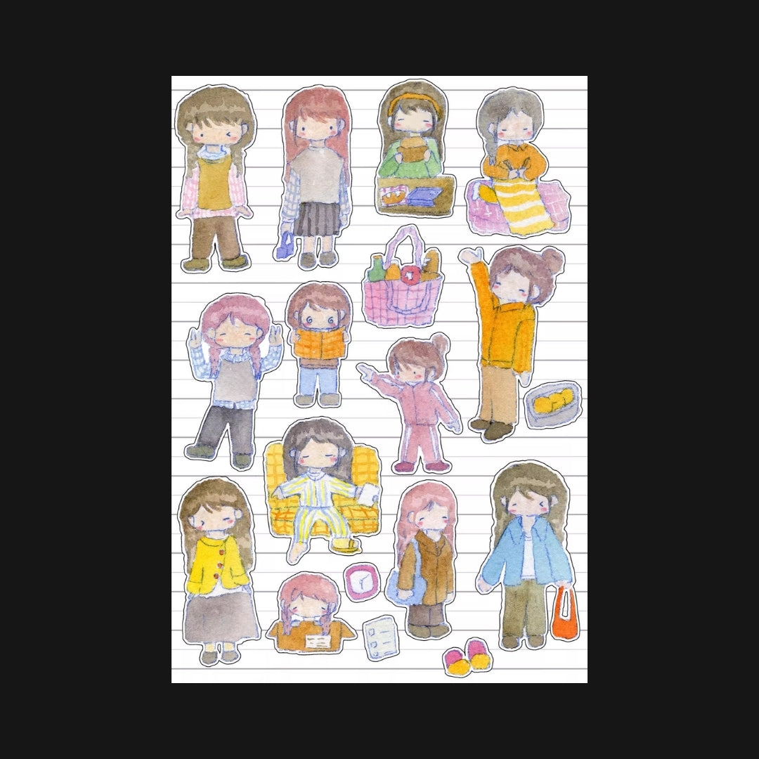 LU SENMIAO - AT WORK STICKER SHEET