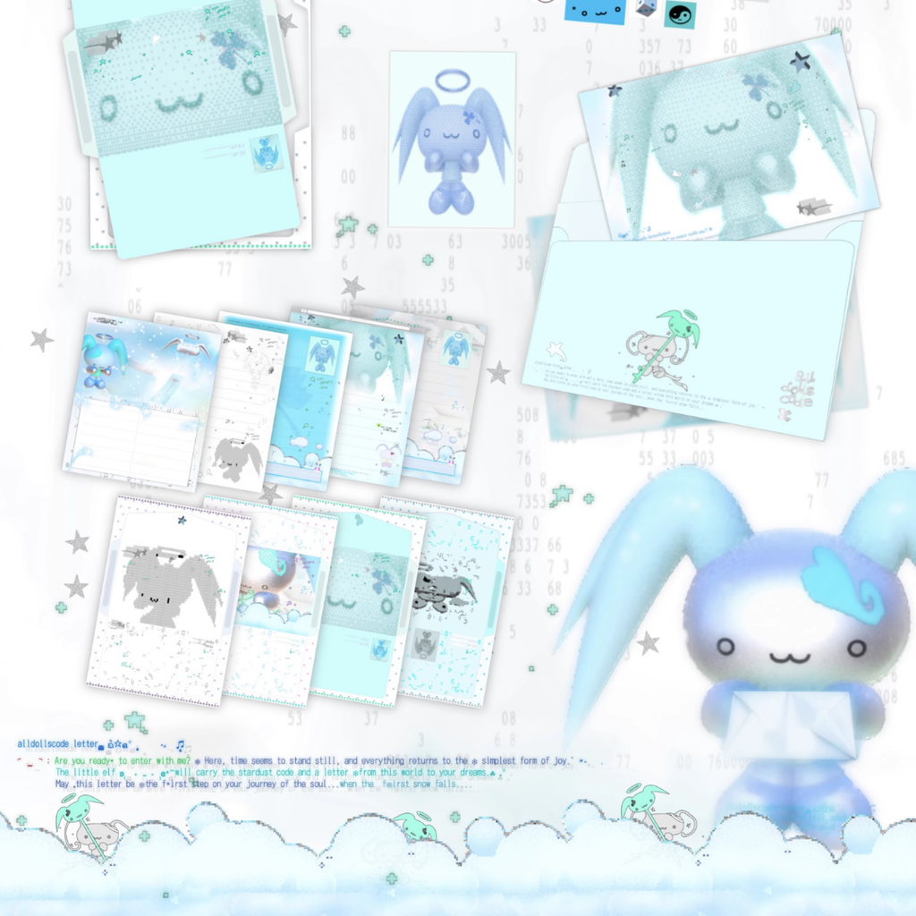 Alldollscode - Winter Correspondence Envelope Set