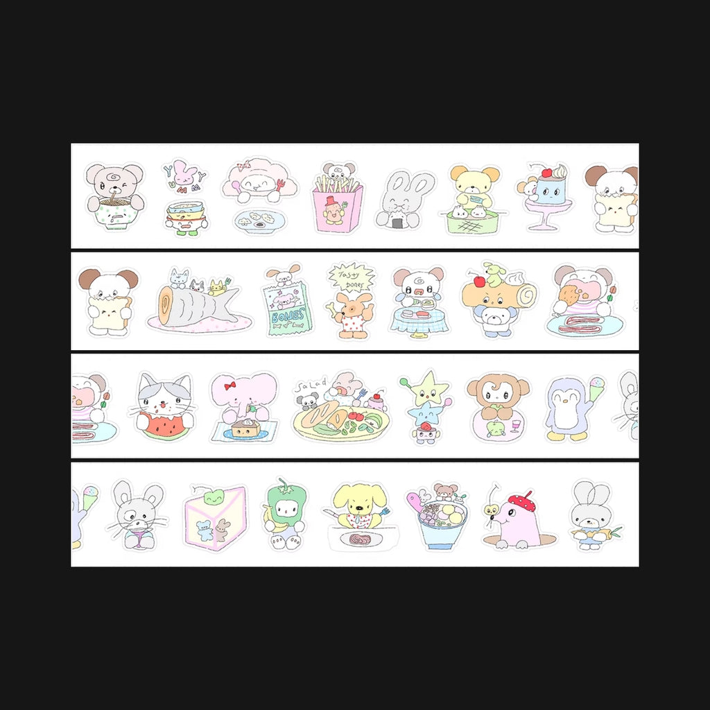 CAPSULE - FOOD STATION STICKER ROLL
