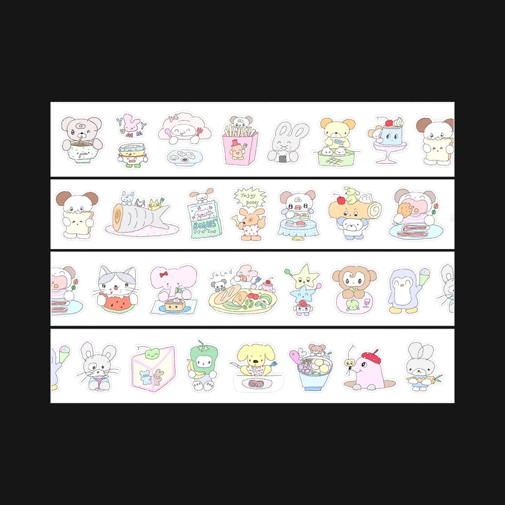CAPSULE - FOOD STATION STICKER ROLL