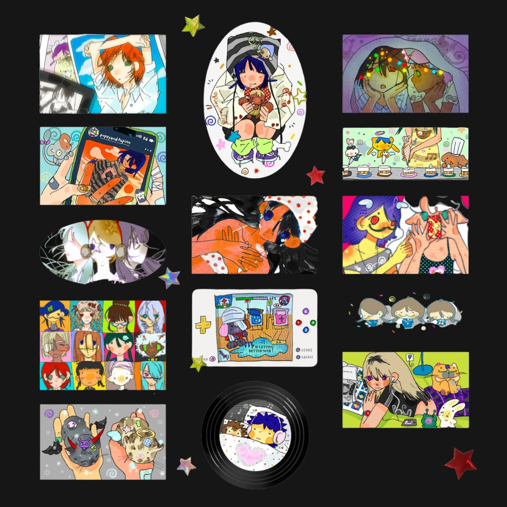 PUPSPIRIN - CRYBABY STICKER ROLL