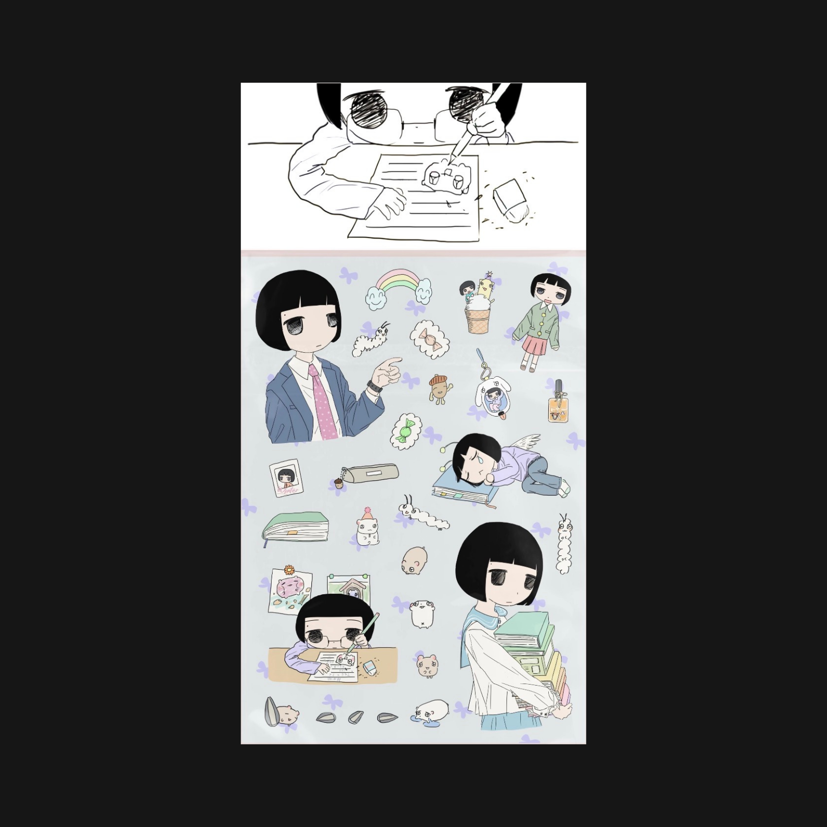 KAOLATREE - MOVING BOOKS STICKER SHEET