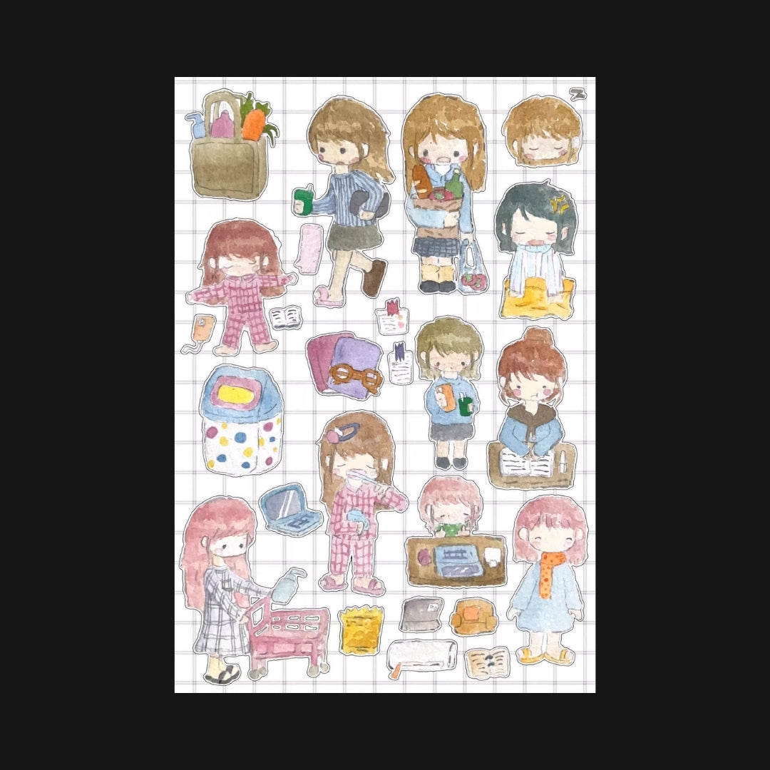 LU SENMIAO - AT HOME STICKER SHEET