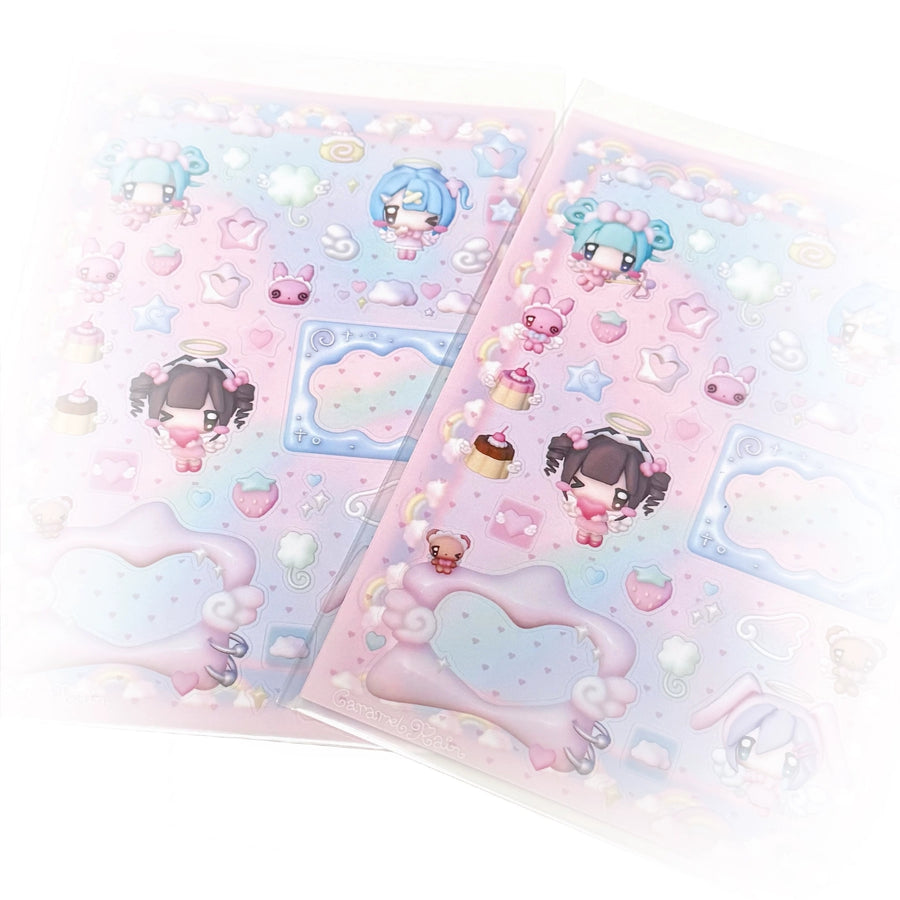 CARAMEL RAIN - HAPPY ANGEL STICKER SHEET