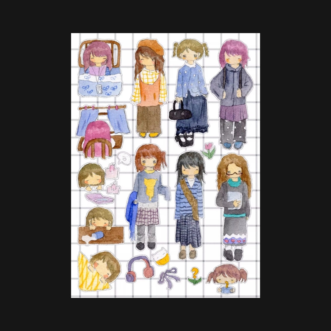 LU SENMIAO - OOTD STICKER SHEET