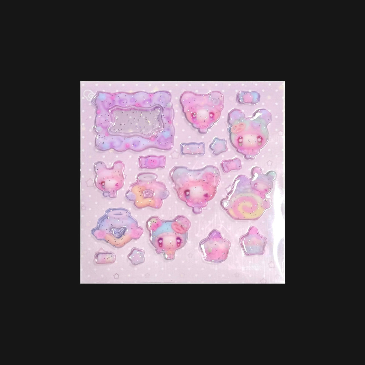 CARAMEL RAIN - SUGAR & OIL MIXTURE STICKER SHEET