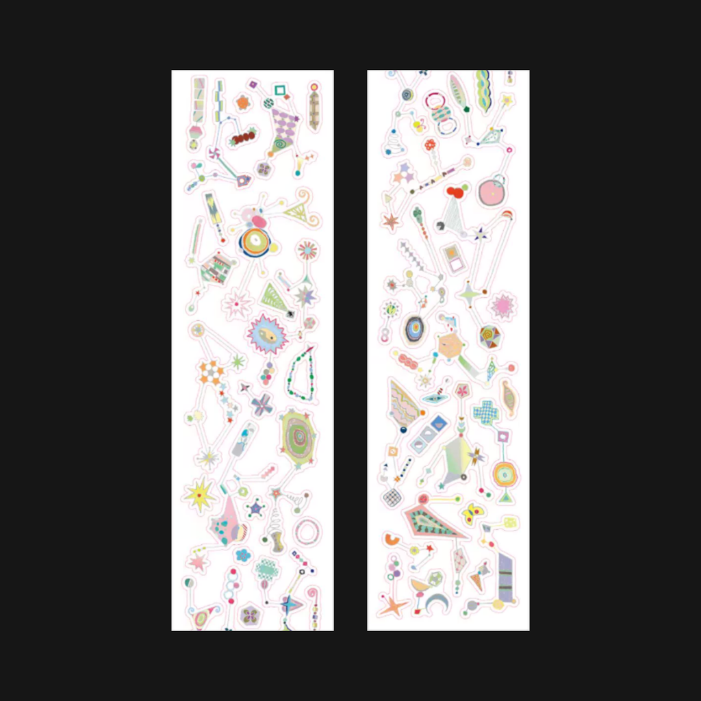 GALACTIC MESSENGER - VINTAGE STAMP STICKER ROLL