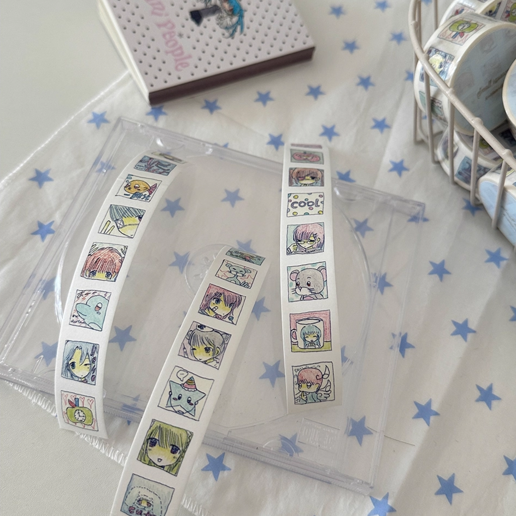 NEMONY - TINY CUBES WASHI PAPER STICKER ROLL