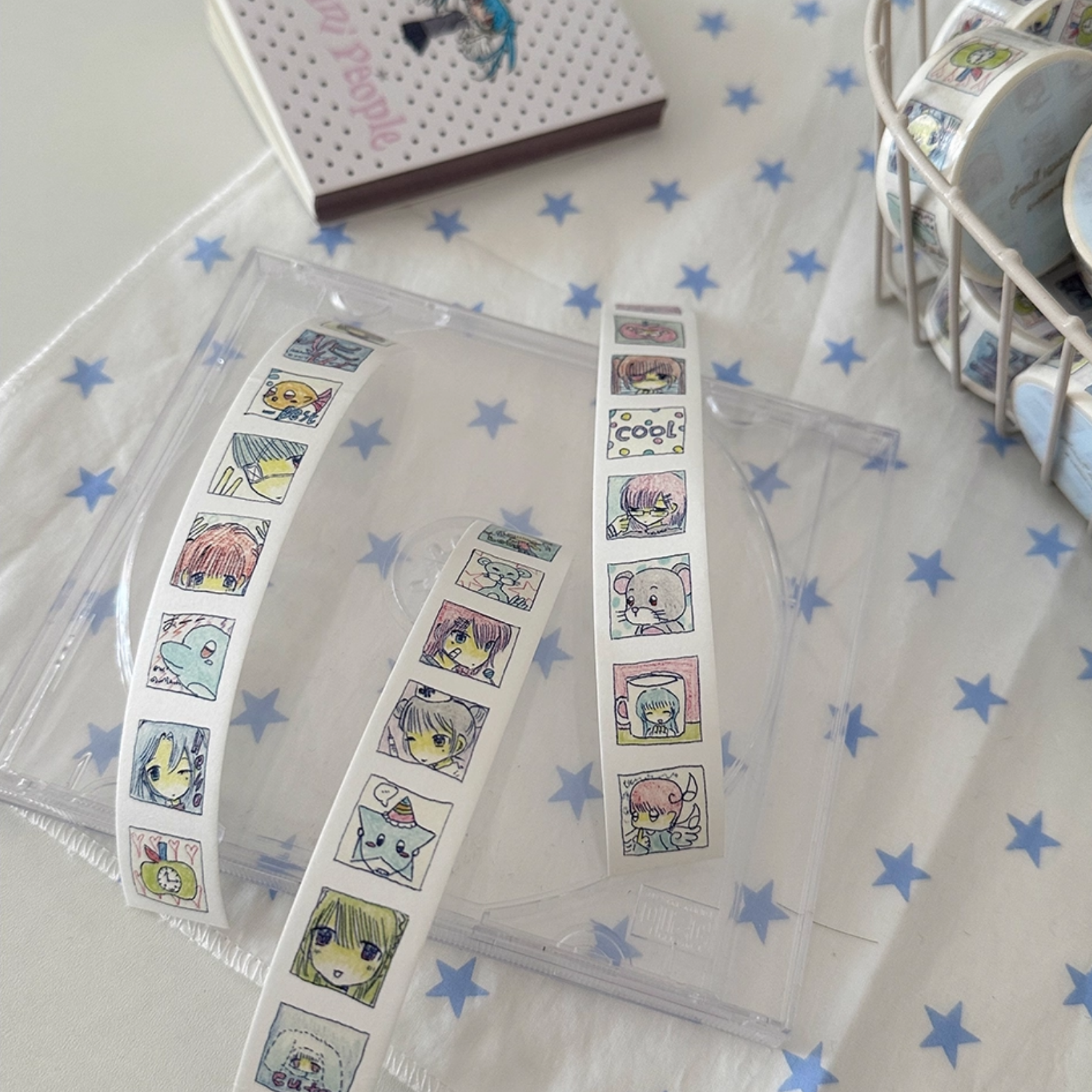 NEMONY - TINY CUBES WASHI PAPER STICKER ROLL