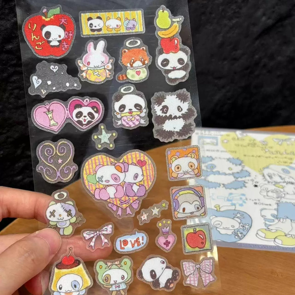 OLIWA X YOGURT BINGE - PANDA LOVER STICKER SHEET