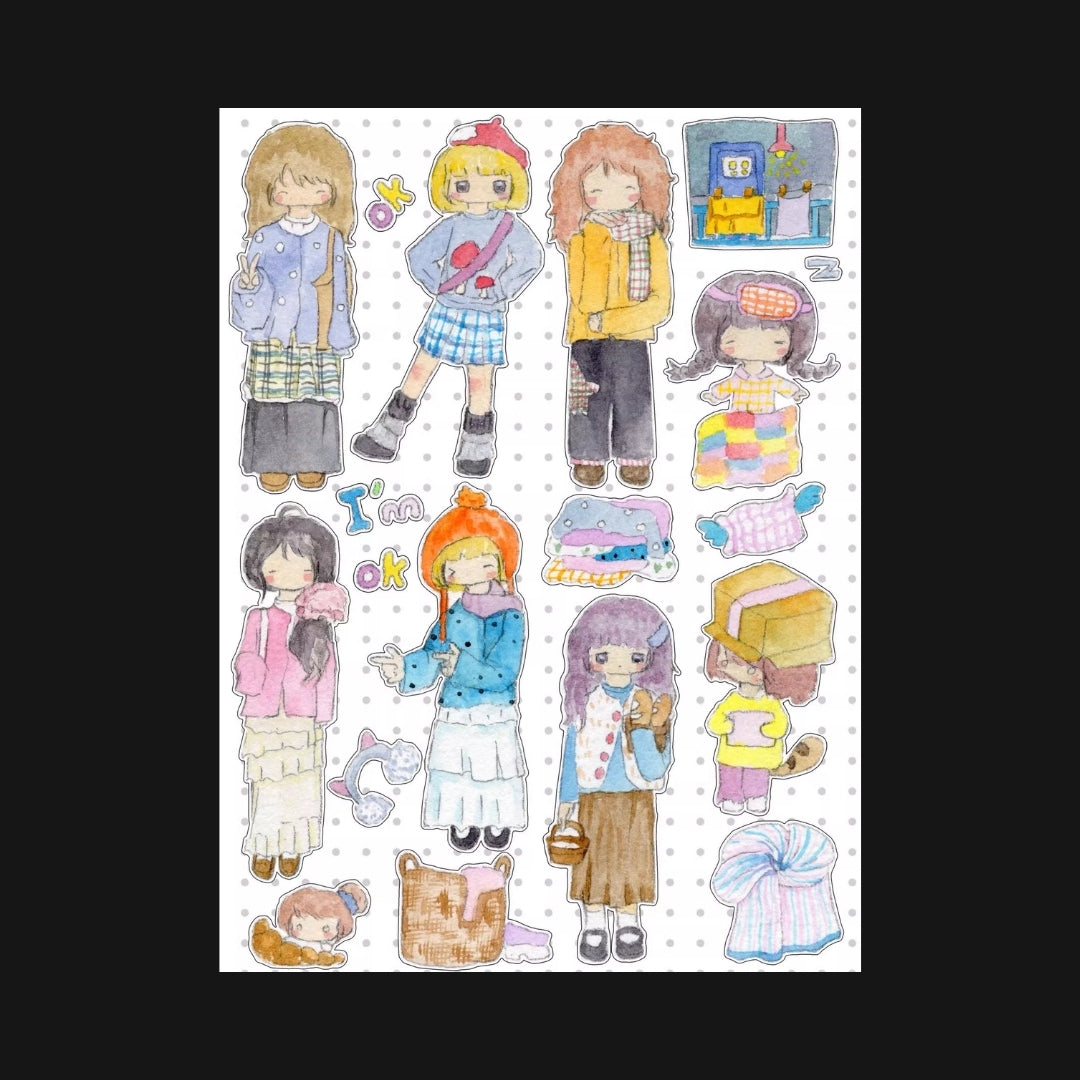 LU SENMIAO - WINTER DAYS STICKER SHEET
