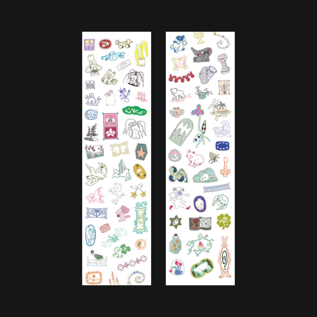 GALACTIC MESSENGER - VINTAGE STAMP STICKER ROLL