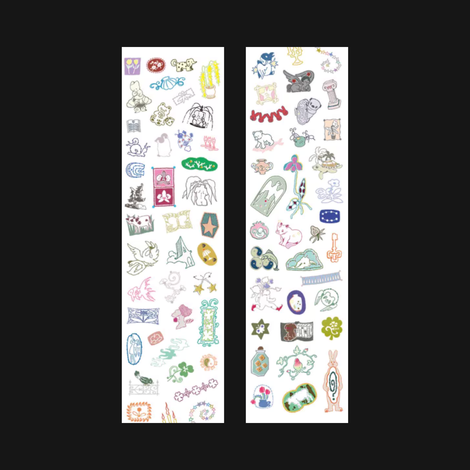 GALACTIC MESSENGER - VINTAGE STAMP STICKER ROLL